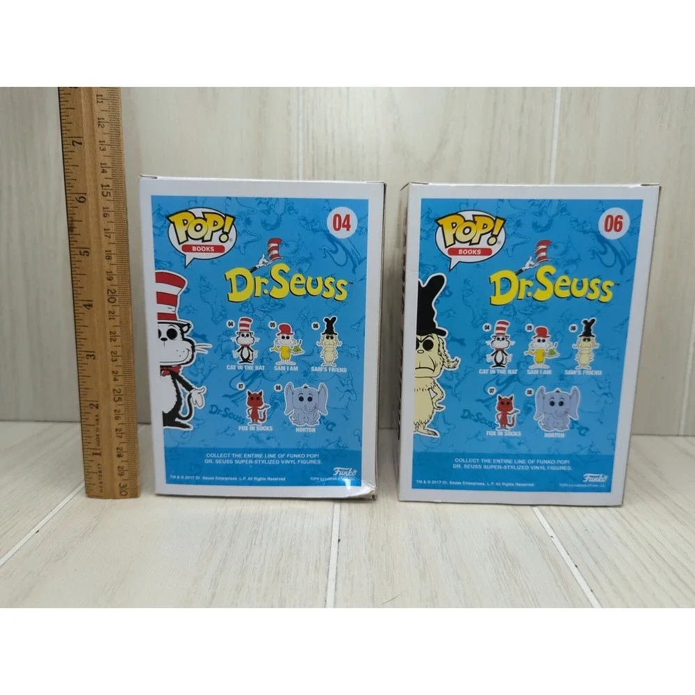 Funko Pop! Books Barnes & Noble Dr Seuss Cat in the hat 04 Sam's Friend 06 lot 2